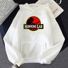Sudadera con capucha blanca Stranger Things Hawkins Lab