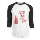Camiseta de hombre béisbol manga 3/4 Stranger Things boceto del Demogorgon