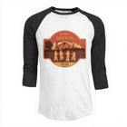 Camiseta de hombre béisbol manga 3/4 Stranger Things Welcome to Hawkins Indiana escudo