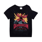 Camiseta infantil negra Stranger Things Demogorgon Live