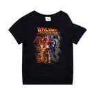 Camiseta infantil negra Stranger Things la pandilla de Hawkins