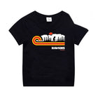 Camiseta infantil negra Stranger Things las bicis de Hawkins