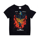 Camiseta infantil negra Stranger Things The Piggyback