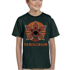 Camiseta infantil verde Stranger Things Demogorgon