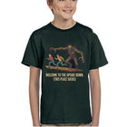 Camiseta infantil verde Stranger Things Welcome to the Upside Down