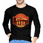 Camiseta de hombre manga larga Stranger Things Welcome to Hawkins Indiana escudo