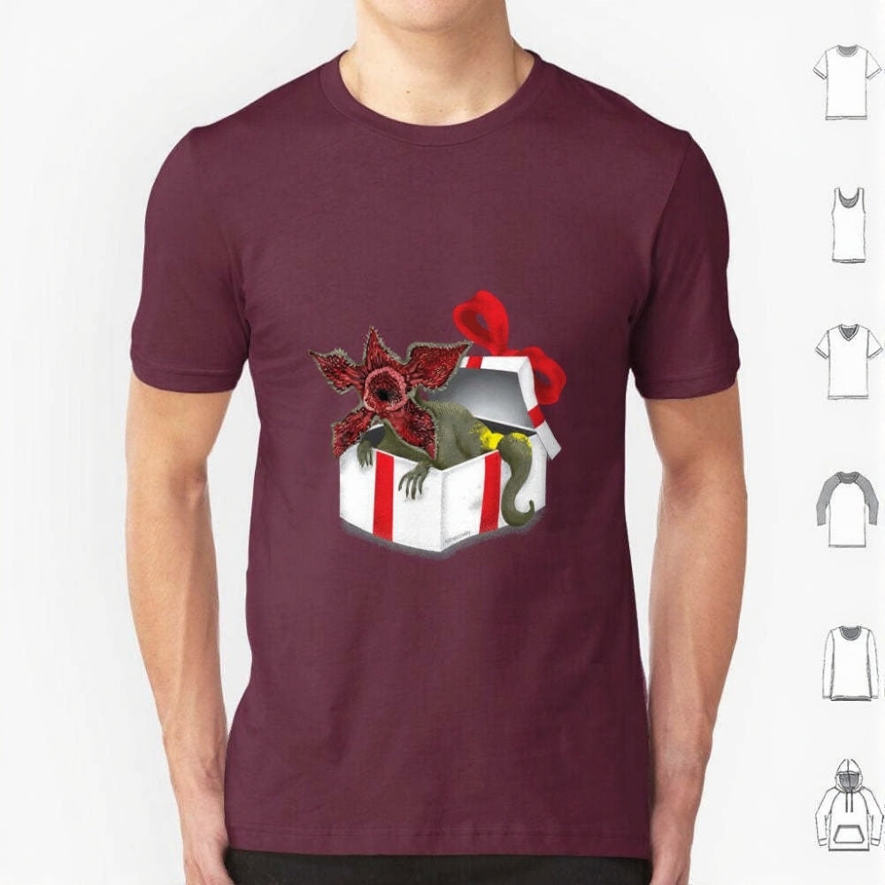 T-shirt homme Stranger Things Demogorgon cadeau de Noël – coloris Bordeaux