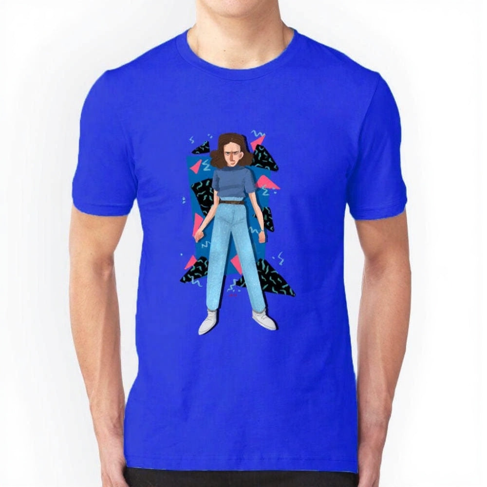 T-shirt homme Stranger Things portrait d'Onze – coloris Bleu
