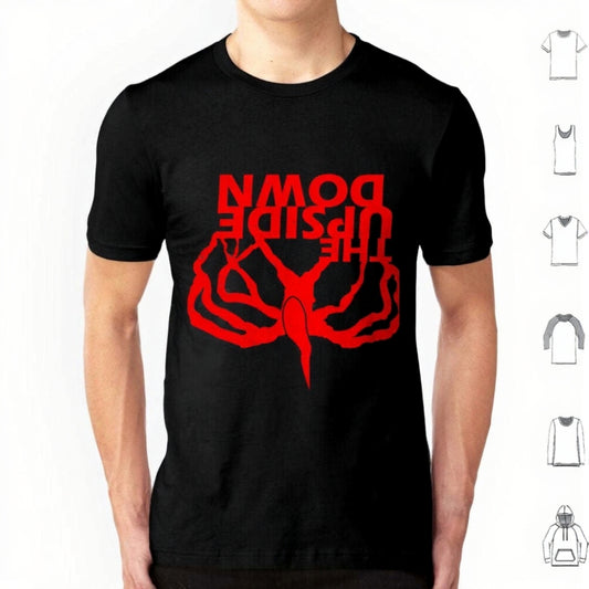 T-shirt homme Stranger Things Upside Down miroir – coloris Noir